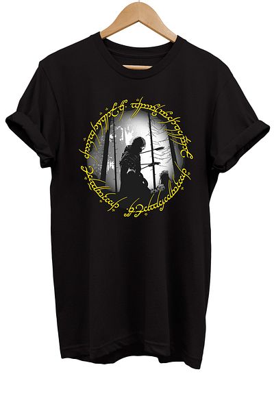 remonz Lord of the Rings Series Boromir Printed 100% Cotton Oversize Plus Size T-Shirt