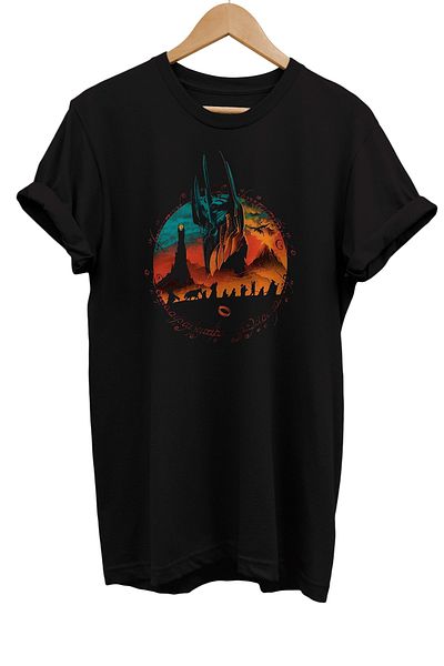 remonz Μπλουζάκι με στάμπα της σειράς Lord of the Rings Sauron 100% βαμβακερό μεγάλο μέγεθος