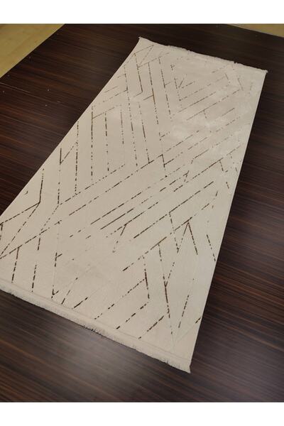 Halımarka HALIMARKA ZİYNET 0208 KREM BRONZ MODERN HALI YOLLUK 100X200 CM