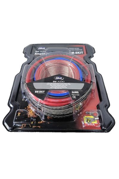 Audiomax Bm Audio 8awg Cable Set Installation Cable Set This Set is the  Necessary Cable for Your Car Audio Installation - Trendyol