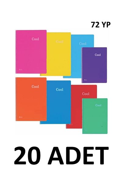 KESKİN COLOR 20 buc. Caiet A4 Cool Spiral cu 72 de coli
