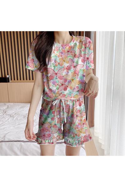 PEMBİŞ HOMEWEAR Σετ σορτς Aden Butterfly 2 Süpersoft