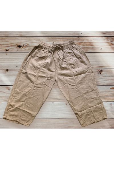 LUSSOLİFE Unisex Hammock with Side Pocket and Back Pocket M-3XL 100% Natural Linen Capri