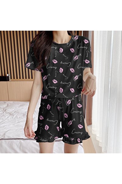 PEMBİŞ HOMEWEAR Σετ σορτς Aden Kisses Süpersoft