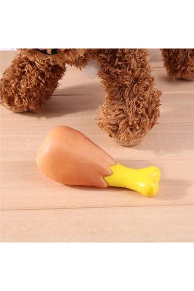 Dream Plus 2li Köpek Oyun Seti Sesli Tavuk Butu Ve Kemik Şekilli Diş Kaşıma Oyuncağı