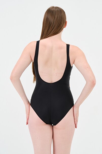 vawensea Kadın Renkli Desenli Kruvaze Mayo Turuncu