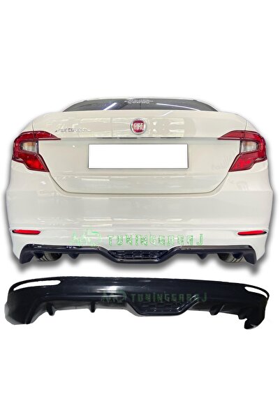 mdtuninggaraj Fiat Egea Sedan 2015-2023 Boyasız Plastik Arka Tampon Eki
