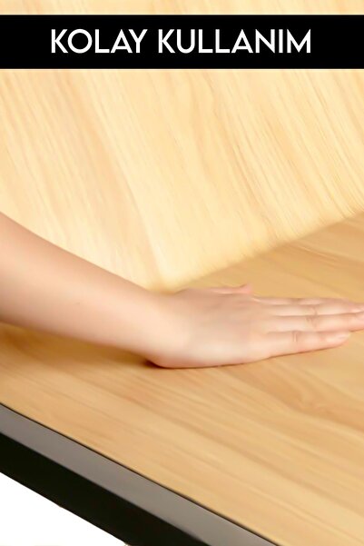 MUJGAN Raf Örtüsü Çekme Dolap İçi Kaplama Ahşap Kahverengi Rulo 5 Metre