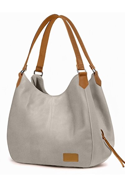 Cappadocia Vintage Geantă de umăr casual din piele PU maro lapte pentru femei...