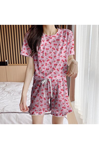 PEMBİŞ HOMEWEAR Σετ σορτς Aden Cherry 4 Super Soft