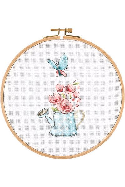 LİLYHOBBYLAND Cross Stitch Wooden Pulley Kit 18.5 cm