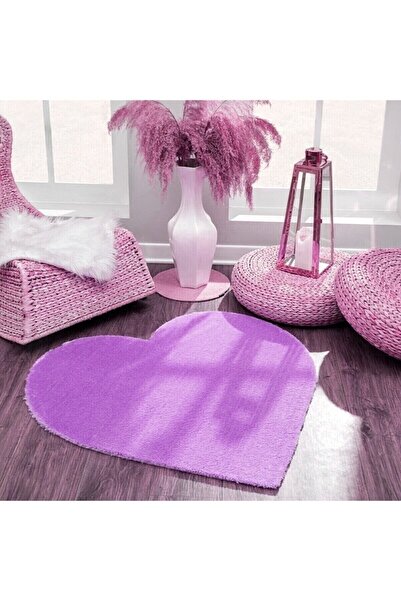 MBA Kalp Peluş Puffypuff Yumuşacık Yıkanabilir Kaymaz Taban