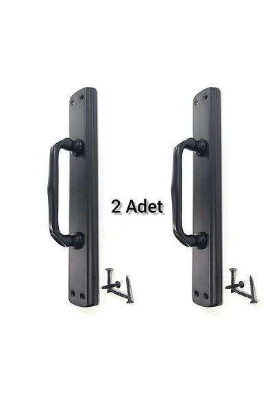 ARON (2 PCS) Nobel (Matte Black) Big Elif Pull Sliding Opening Handle Length - 24cm Width - 4cm