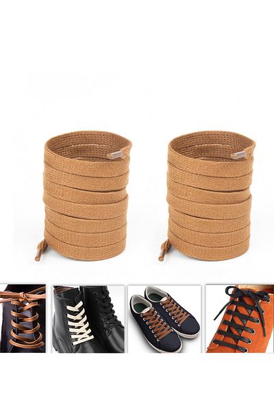 AiryFooT Flat Waxed Cotton Shoelace 120 cm (Taba)