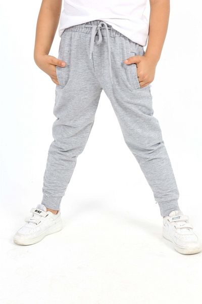 My Kids Wear Pantaloni de sport uni clasici pentru băieți, cu buzunare