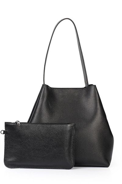 Ysmn Genuine Leather Women's Shoulder Bag Black YC011698DDZ