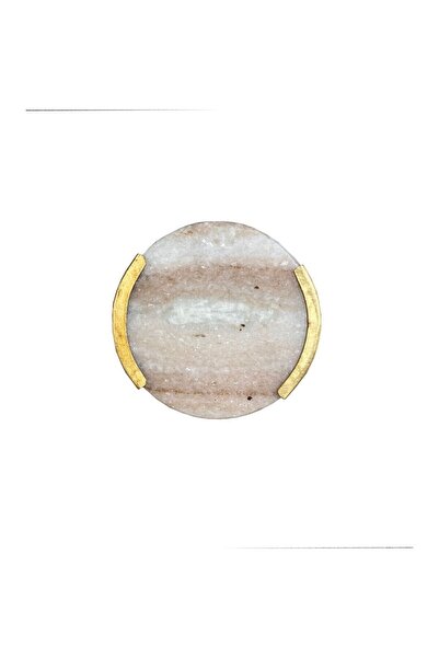 THE KAVALIERS Kum/mat Sarı Düğme Kulp Çap 38 Mm