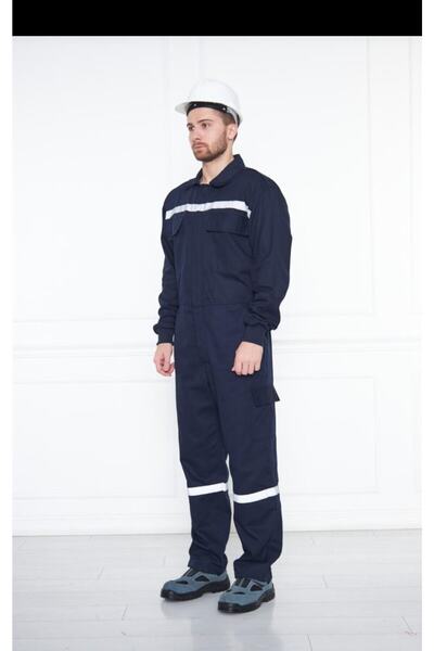 MAKROSAFETY جمبسوت صيفي جبردين مقاس 16*12 كحلي