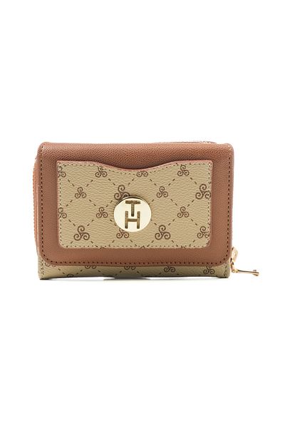 TH Women's Wallet & Cardholder TH-YS99-YC0001-L Mink Logo