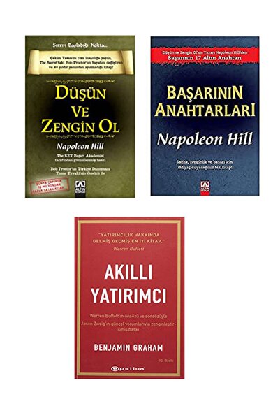 e butiğim فكر وازدد ثراءً - مجموعة كتب مفاتيح النجاح والمستثمر الذكي 3
