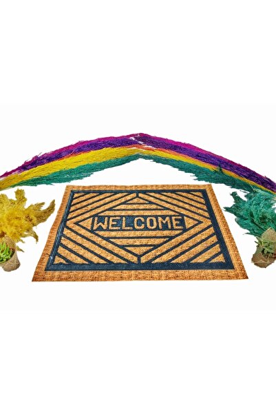 YUKES Baskılı Kapı Önü Paspası Dekoratif Çok Amaçlı İç Ve Dış Kapı Paspası To...