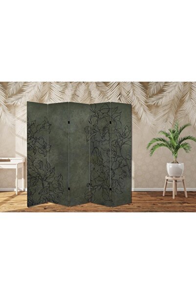 dbsanat Doğa Temalı Özel Tasarım Paravan Room Divider 180 x 200 cm