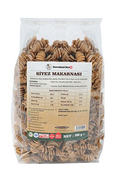 Devrekani DevA Siyez Unlu Burgu Makarna 300g