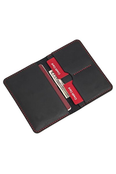 Lost Slope محفظة جواز السفر الجلدية - جلد حقيقي وصناعة يدوية