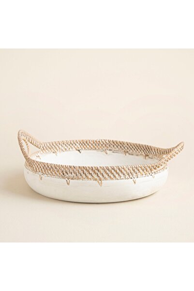 Chakra Gigi Tepsi L Beyaz/Antic