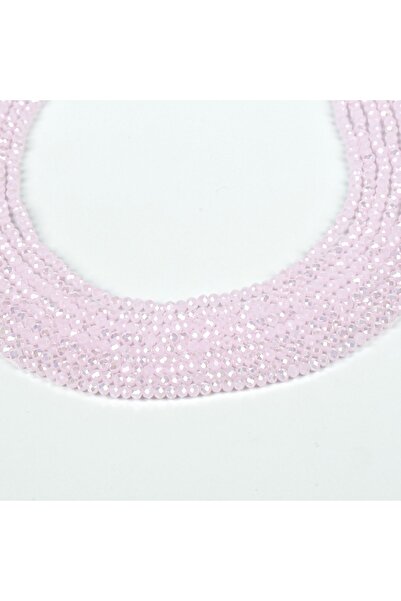 yfhobi 1 DİZİ (40 cm - 130 Adet)- 4 mm YASSI KRİSTAL CAM BONCUK, MAT JANJANLI...