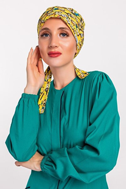 Nur Medikal Giyim Minyonlar Desenli Tesettür Hemşire Bonesi Doktor Cerrahi Bone