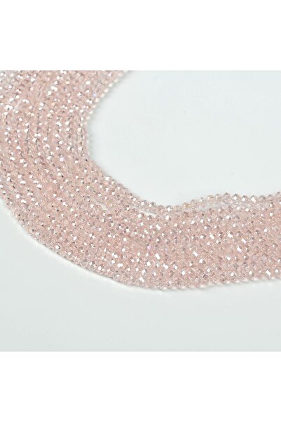 yfhobi 1 DİZİ (40 cm - 130 Adet)- 4 mm YASSI KRİSTAL CAM BONCUK, ŞEFFAF JANJA...