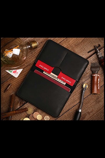 Lost Slope محفظة جواز السفر الجلدية - جلد حقيقي وصناعة يدوية