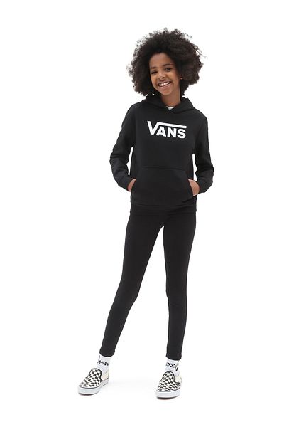 Vans Hanorac negru pentru femei cu guler cu glugă VN0A5ATNBLK1 GR FLYING V HOODIO GIR