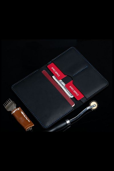 Lost Slope Leather Passport Wallet - Real Leather & Handmade