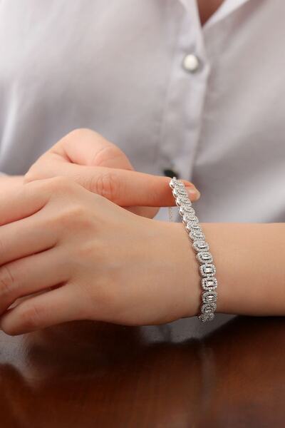 Silvano Jewelry 925 Ayar Gümüş Asansörlü Bileklik