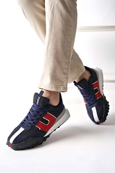 Freemax Unisex Orthopedic Sneaker Αθλητικά Παπούτσια Navy Blue Red