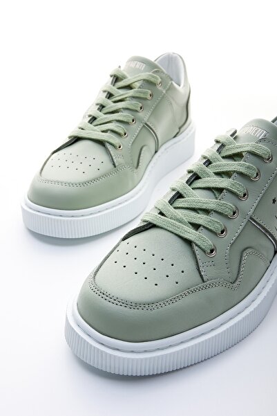 Valmenti Dámská mátově zelená sportovní obuv Ojo z pravé kůže