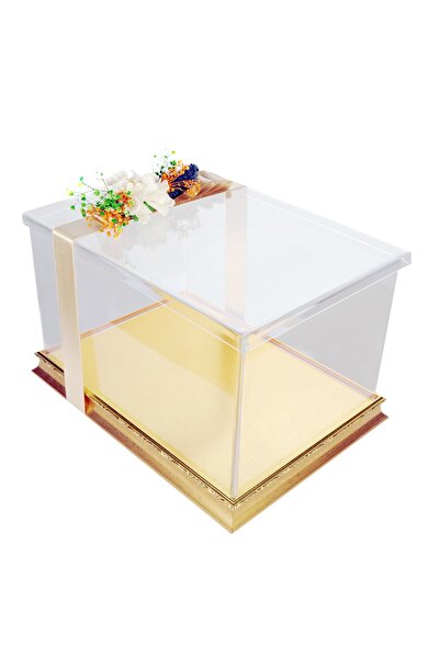 mixefor Söz Nişan Bohça Kutusu -pleksi Hediye Kutusu-35 Cm X 25 Cm X 20 Cm Öl...