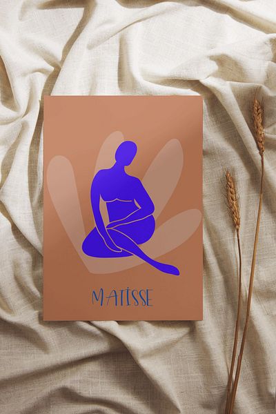 Hiruko Tasarım Atölyesi Πίνακας Matisse Σειρά No:2 Πίνακας Μπλε γυμνή γυναίκα Νευτρική Henri Matisse