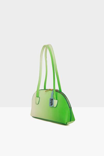 Bagmori Geantă ovală degradată verde pentru femei M000008060