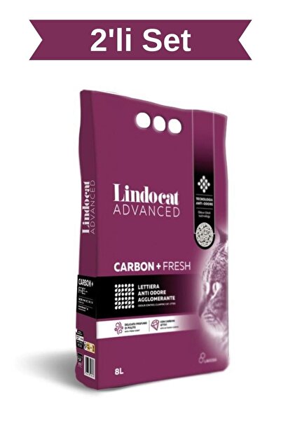 Lindo Cat Lindocat Tozsuz Aktif Karbonlu Fresh Bentonit Kedi Kumu 8 Lt x 2 ADET - Yeni Ürün