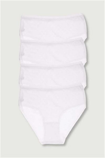 ÇamaşırcımShop 100% bumbac Pachet de 4 chiloți Bato cu talie înaltă