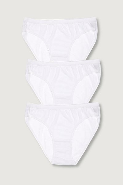 ÇamaşırcımShop Pachet de 3 chiloți bikini 100% bumbac pentru femei