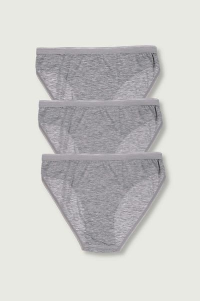 ÇamaşırcımShop Pachet de 3 chiloți bikini 100% bumbac pentru femei