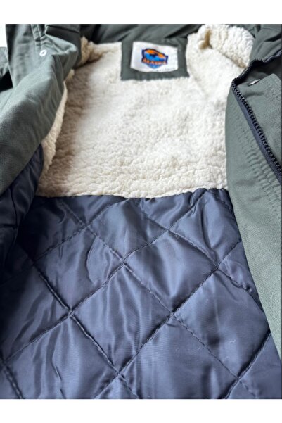 alaska the last frontier Slim Fit Removable Hooded Gabardine Long Parka Coat