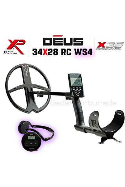 Dedektör Burada Deus Dedektör - 34x28cm X35 Başlık, WS4 Kulaklık, Ana Kontrol Ünitesi