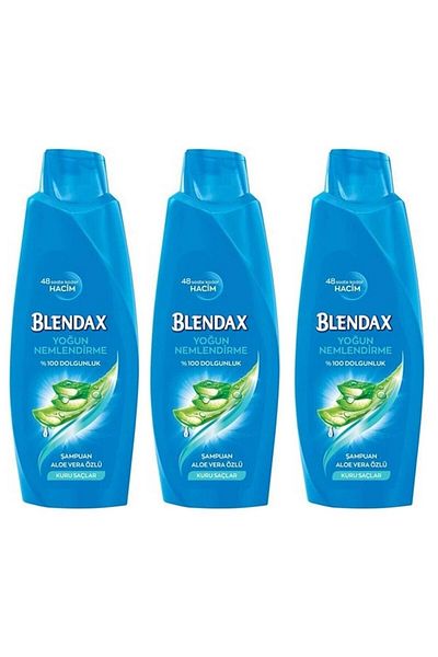 Blendax 500 ml Shampoo Containing Aloe Vera -8690572797990 (3 Pieces)