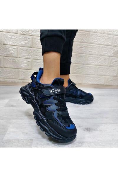 M.P one 232-3512 Siyah Sax Cırtlı Fuspetli Çocuk Spor Ayakkabı