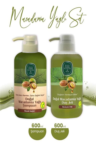 Eyüp Sabri Tuncer Natural Shampoo and Shower Gel with Macadamia Oil